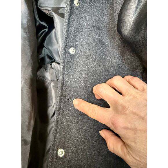 Seven for All Mankind Black and Gray Bomber Jacket Size M - Picture 7 of 9